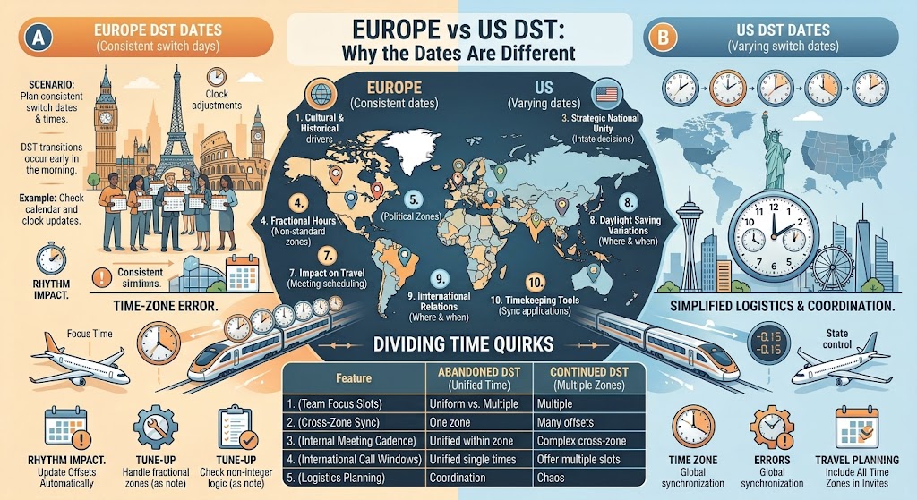 Europe vs US DST: Why the Dates Are Different