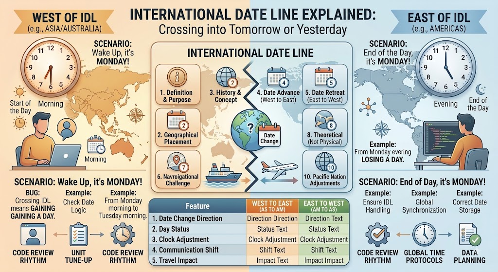 International Date Line Explained: Why Traveling East Can Make You Lose a Day