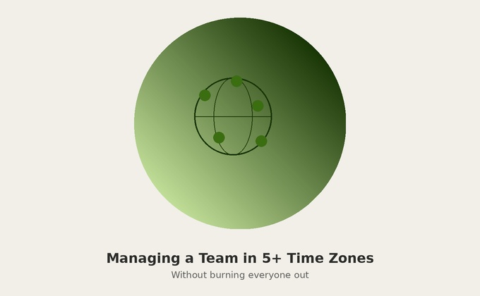 How to Manage a Team in 5+ Time Zones Without Burnout