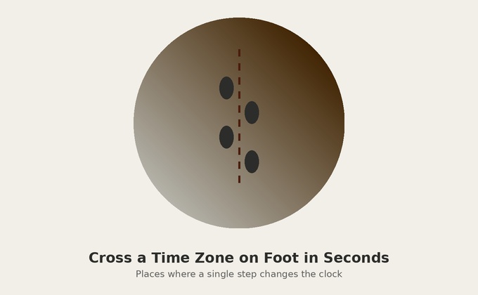 Places Where You Can Cross a Time Zone on Foot in Seconds
