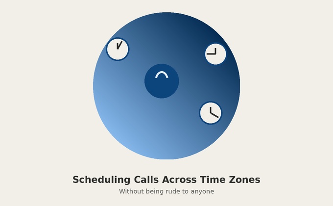 Scheduling Calls Across Time Zones Without Being Rude