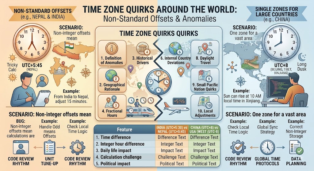 Time Zone Quirks Around the World: 10 Weird Facts That Will Blow Your Mind