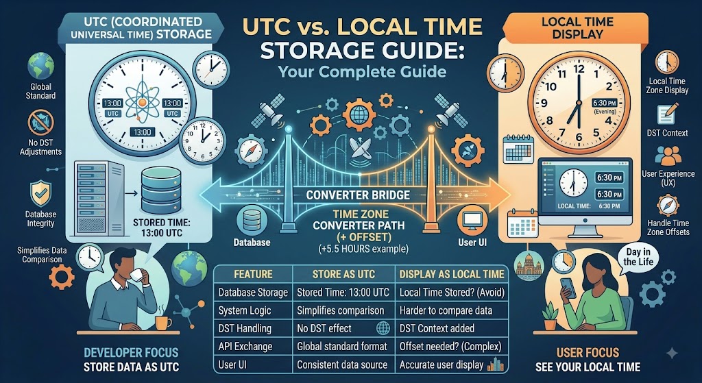UTC vs Local Time: Why Storing UTC Is the Only Right Way